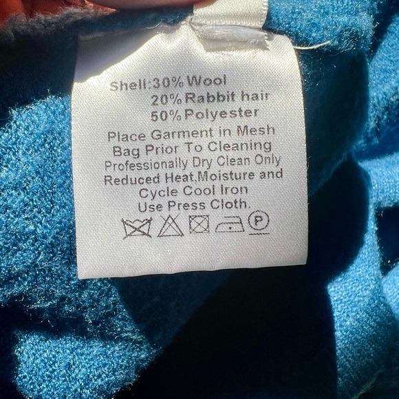 3Pc ZADIG & VOLTAIRE Blue Wool Blend Sweater/Pants/Scarf Set Size M - Picture 10 of 10